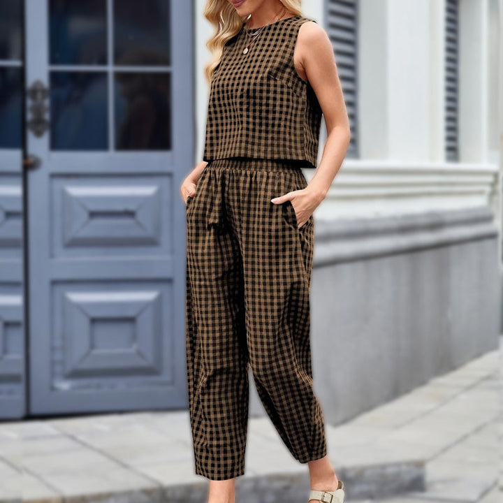 HARPER - CHECKED LOUNGE SET