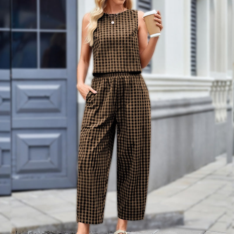 HARPER - CHECKED LOUNGE SET