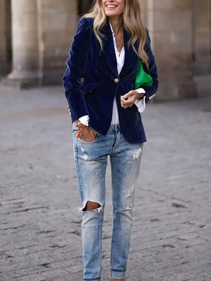 SAVANNAH - ELEGANT VELVET BLAZER