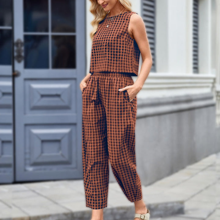 HARPER - CHECKED LOUNGE SET