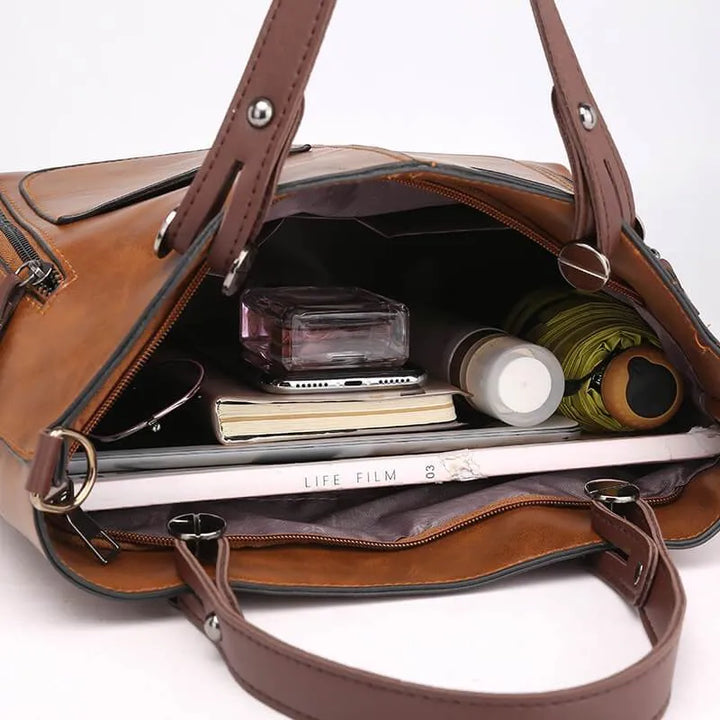 VELINA – LEATHER SHOULDER BAG