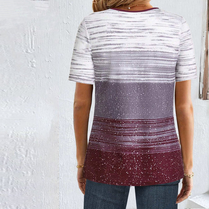 ZENARA - GRADIENT BLOUSE WITH RELAXED CASUAL FIT