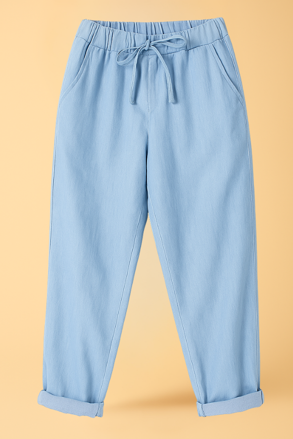 EMMA - COTTON-LINEN TROUSERS