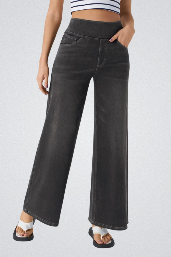 LUCY - HIGH WAIST WIDE LEG JEANS