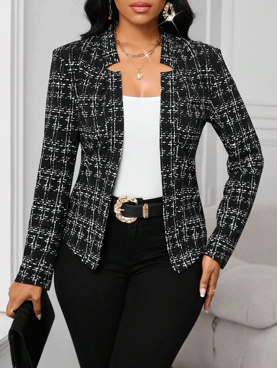 ELLIE - CHICH PLAID BLAZER