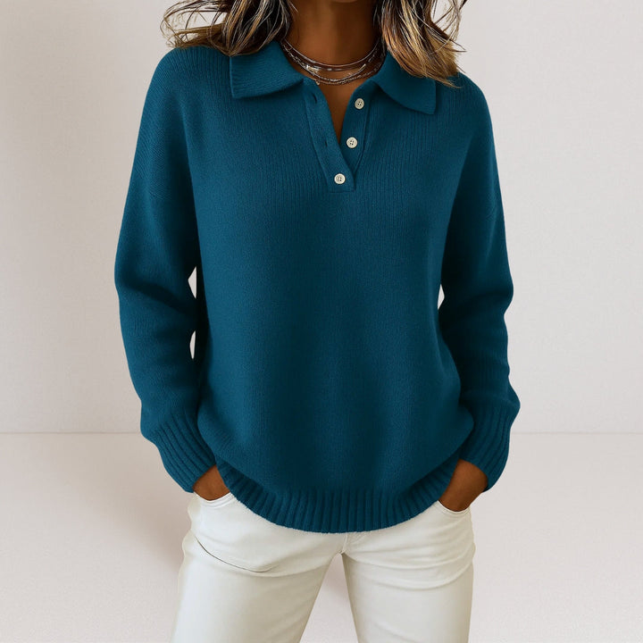 Olivia - Soft knitted jumper with collar