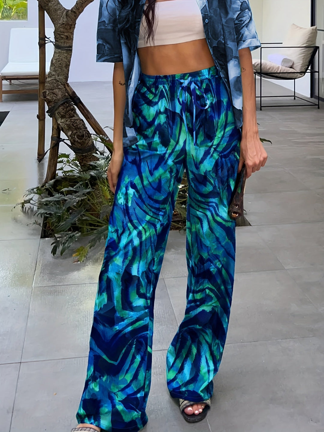 MARLETTA - WATERCOLOUR TROUSERS