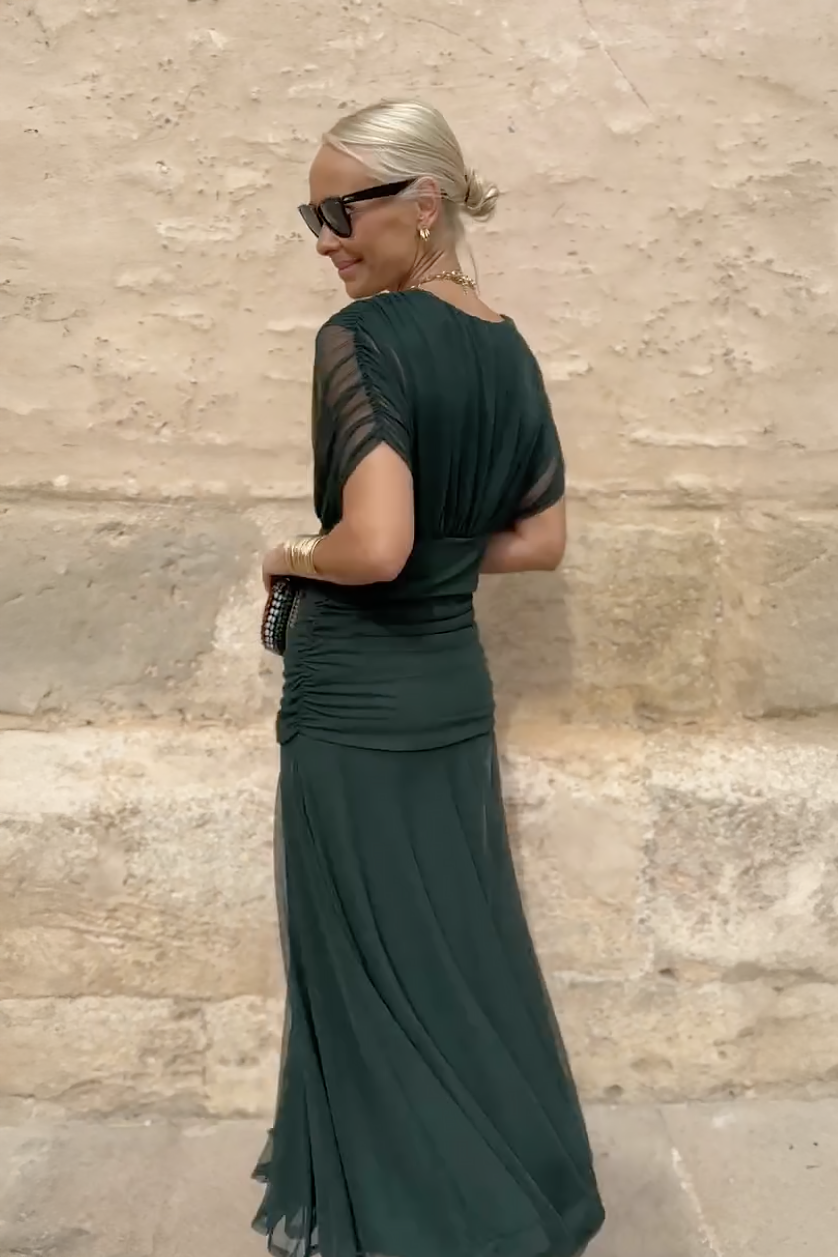 Louise - Elegant Maxi Dress with V-Neck