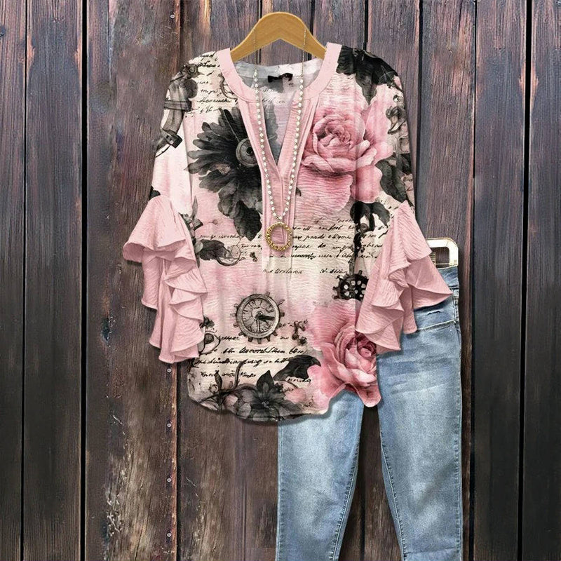 MELISANDRA - VINTAGE FLORAL BLOUSE