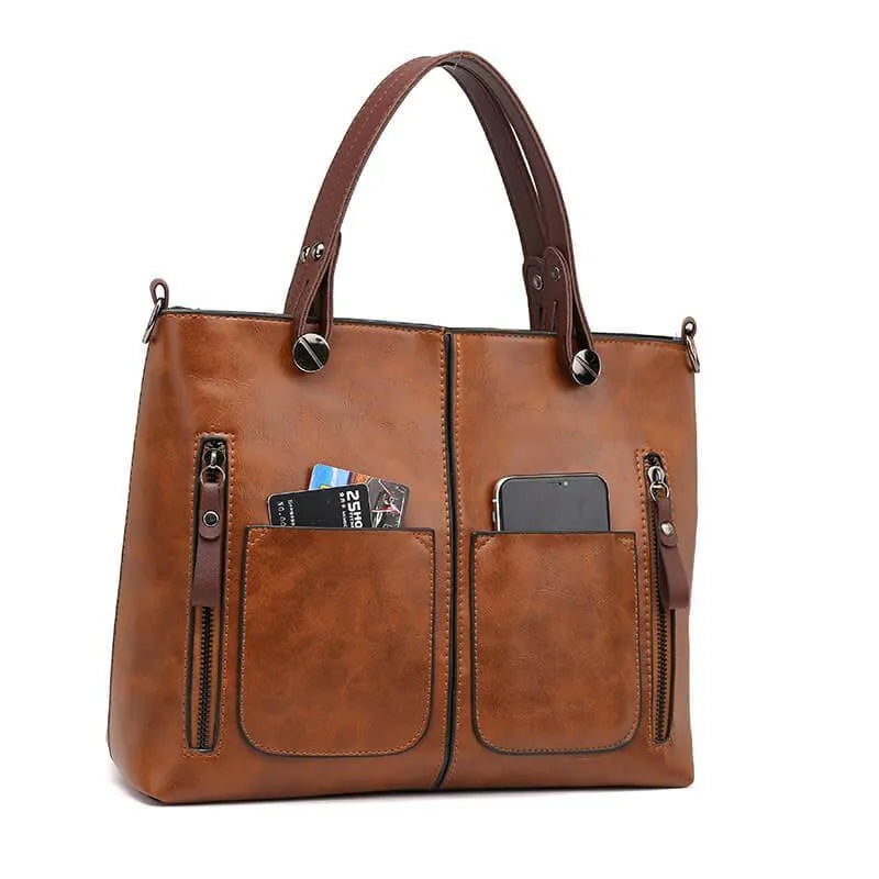 VELINA – LEATHER SHOULDER BAG