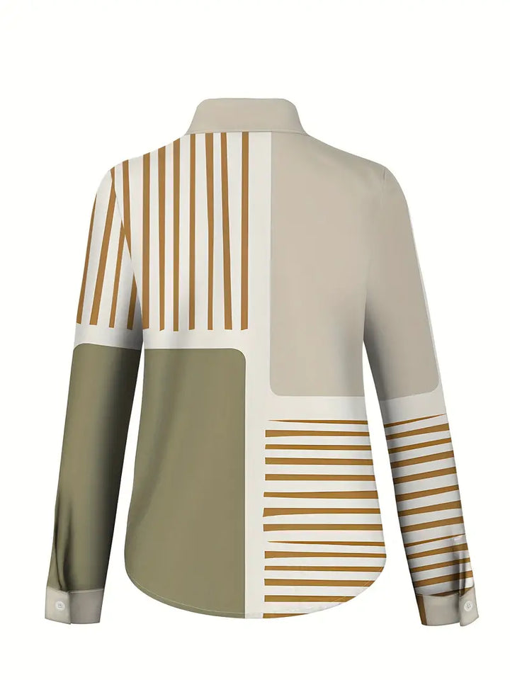CERAVINE - GEOMETRIC BLOUSE