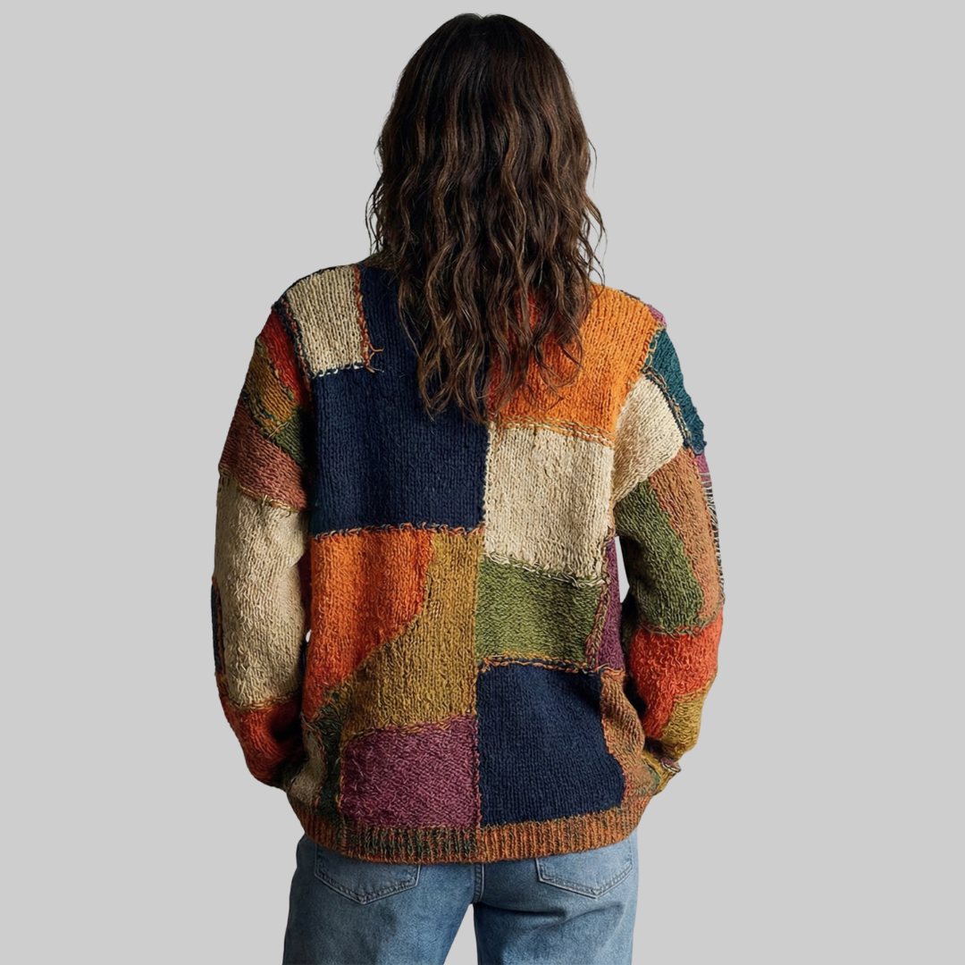 ZAIRA - ARTISTIC KNITWEAR WITH CAT MOTIF