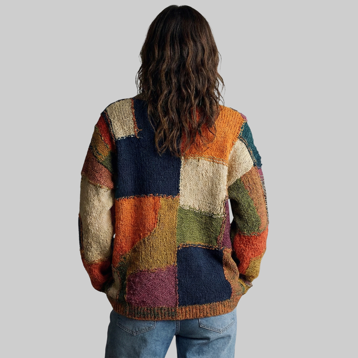 ZAIRA - ARTISTIC KNITWEAR WITH CAT MOTIF