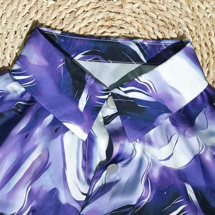 LYANNE - SWIRL PRINT BLOUSE