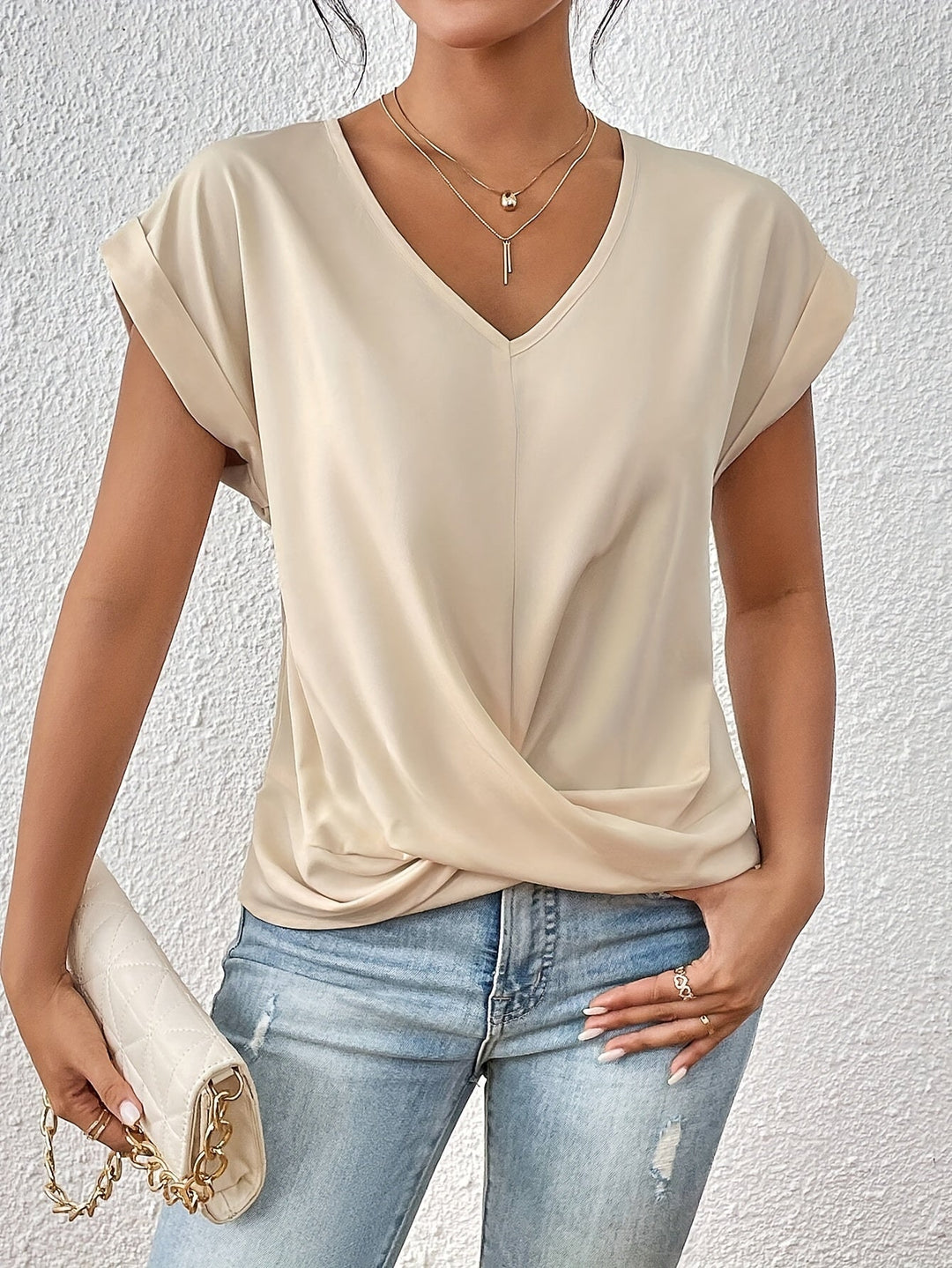 JUNIE - RELAXED SWEETHEART NECK TEE