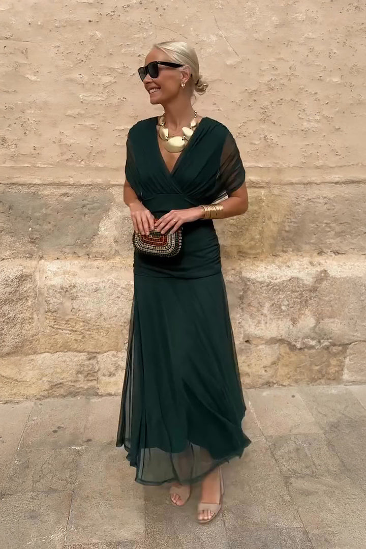 Louise - Elegant Maxi Dress with V-Neck