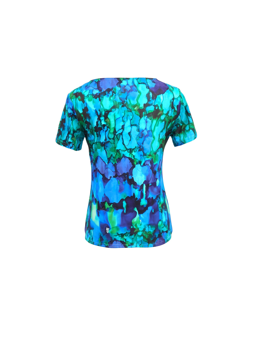 MARISE - WATERCOLOUR ABSTRACT V-NECK T-SHIRT
