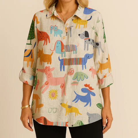 ELVA - STYLISH EVERYDAY PATTERNED SHIRT