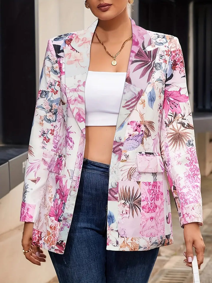 ELLIE - CHIC FLORAL PRINT BLAZER