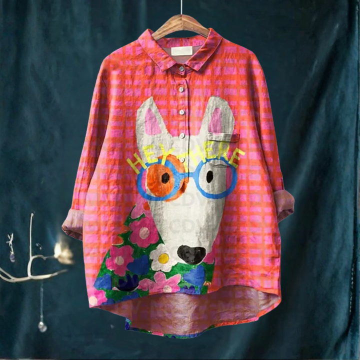 KOORI - DOG PRINT BLOUSE