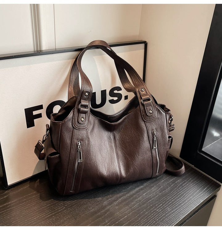CIRELLE – LEATHER TOTE BAG