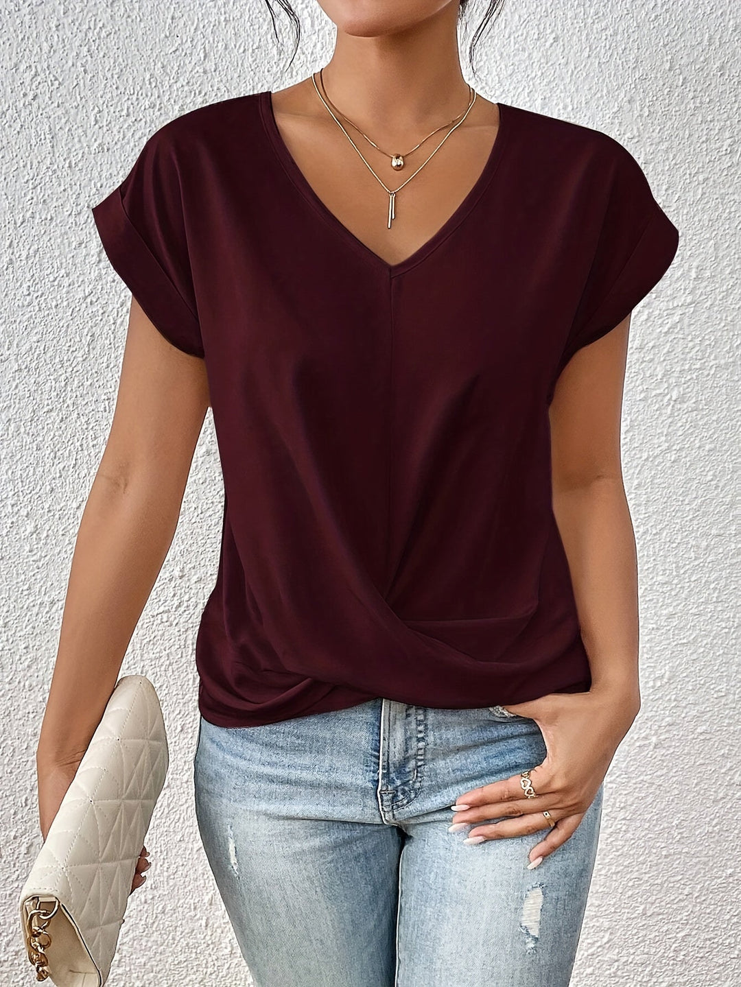 JUNIE - RELAXED SWEETHEART NECK TEE