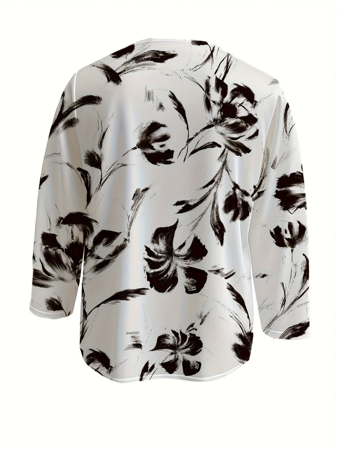 SELIRA - WATERVOLOUR FLORAL SLEEVE BLOUSE