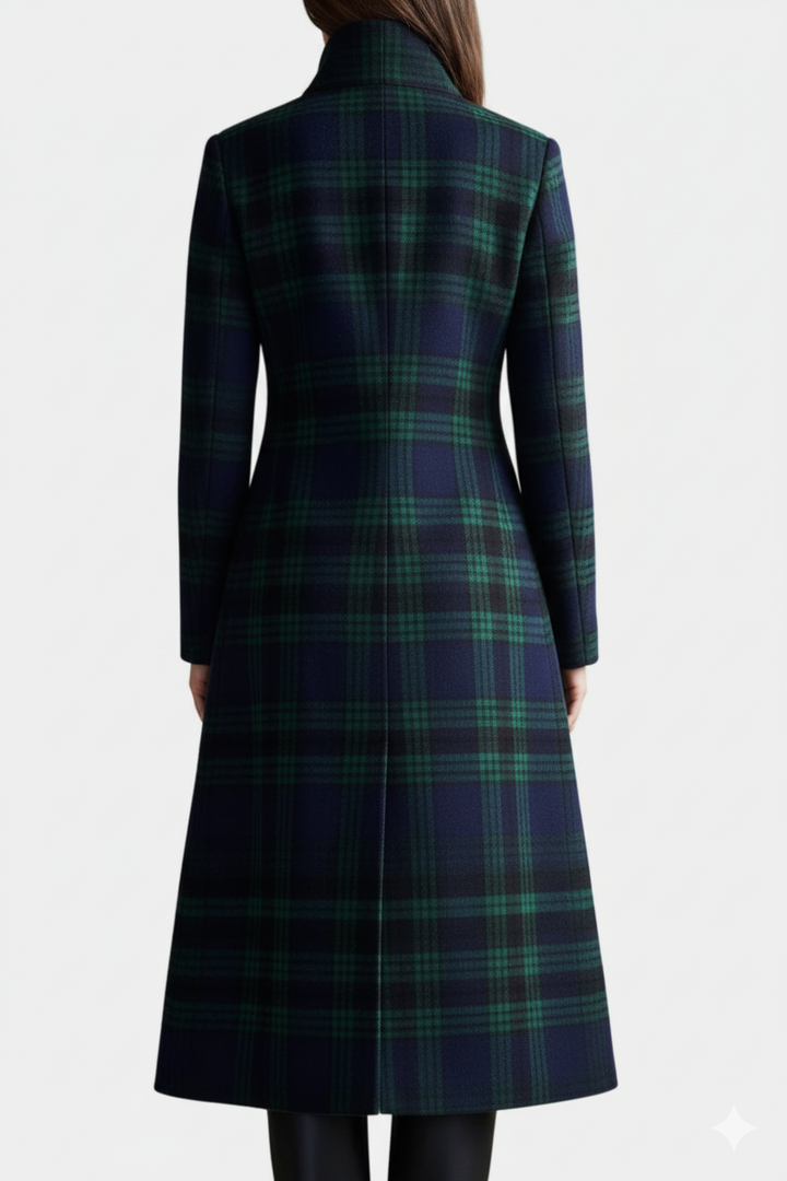 Zoe - Timeless Plaid Elegant Coat