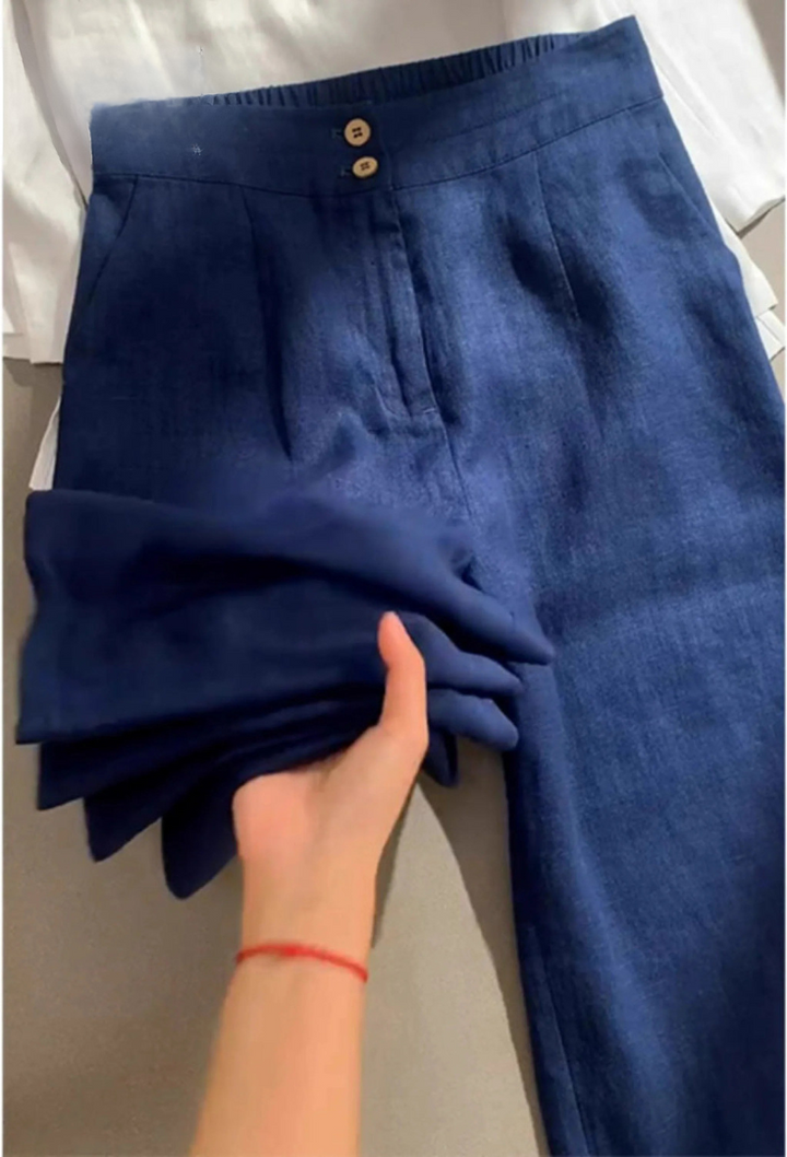 MARIA - HERITAGE LINEN TROUSERS