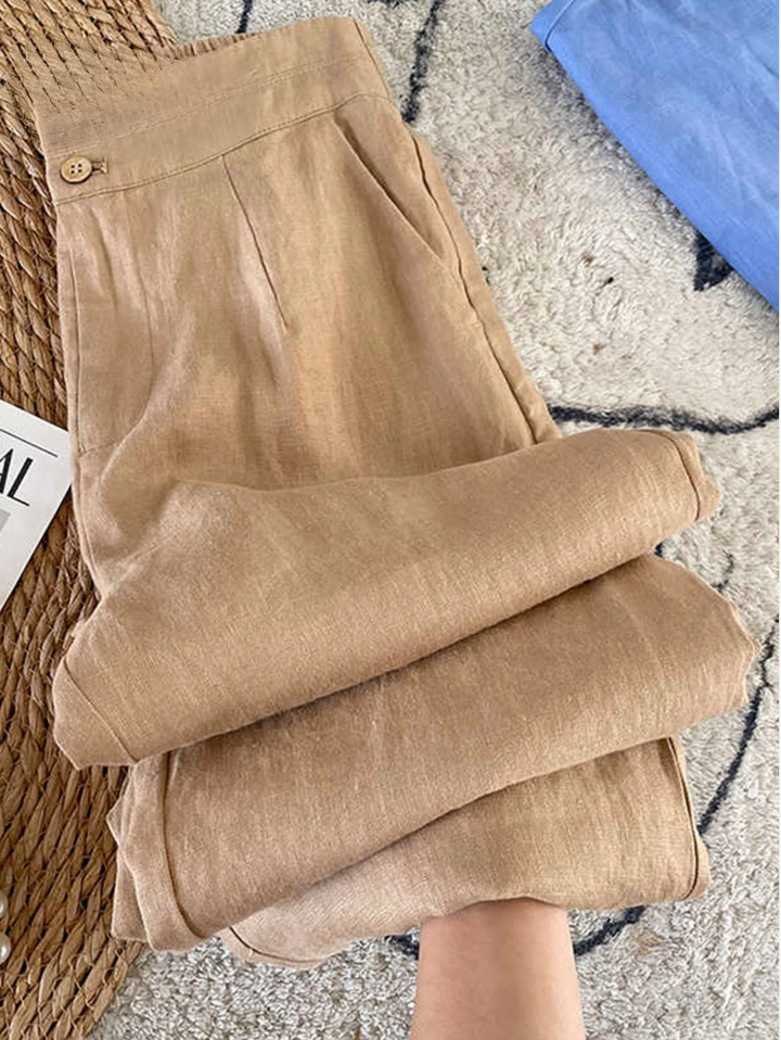 MARIA - HERITAGE LINEN TROUSERS