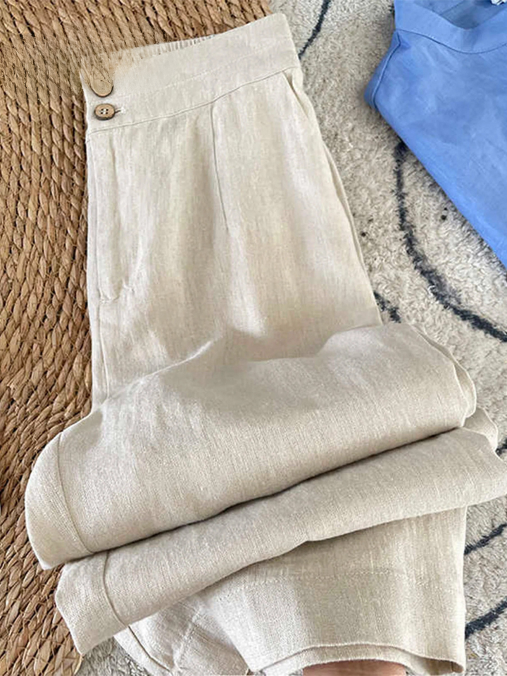 MARIA - HERITAGE LINEN TROUSERS