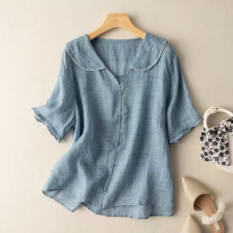 LIVIA - LIGHTWEIGHT LINEN BLOUSE