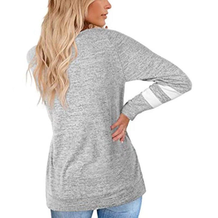 AVELINE - LONGLINE STRIPED SLEEVE T-SHIRT