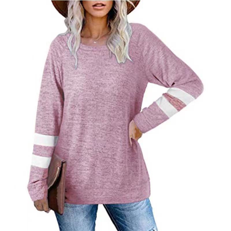 AVELINE - LONGLINE STRIPED SLEEVE T-SHIRT