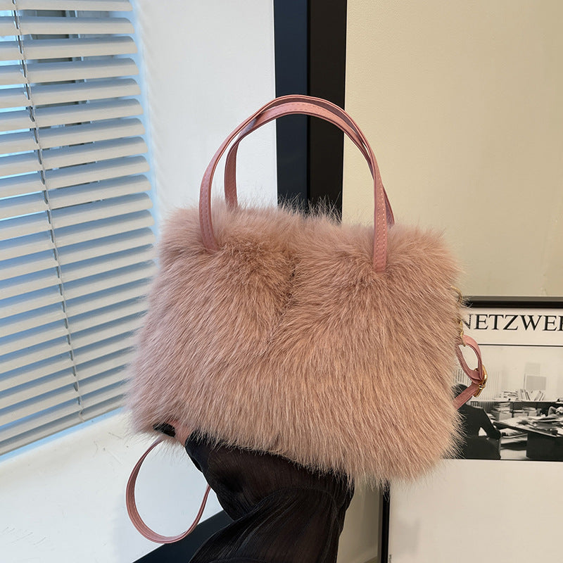 LIZZIE - Chic Mini Handbag with Grip Handle and Shoulder Strap