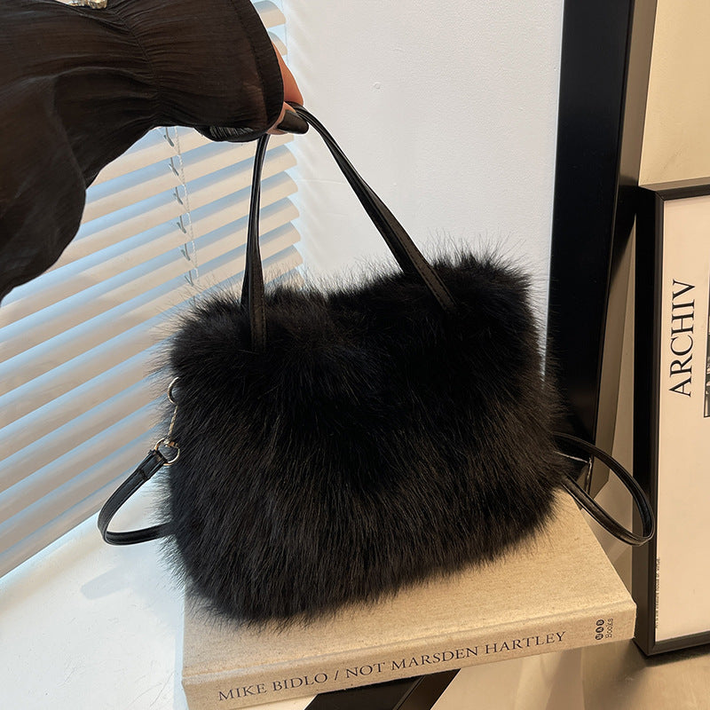 LIZZIE - Chic Mini Handbag with Grip Handle and Shoulder Strap