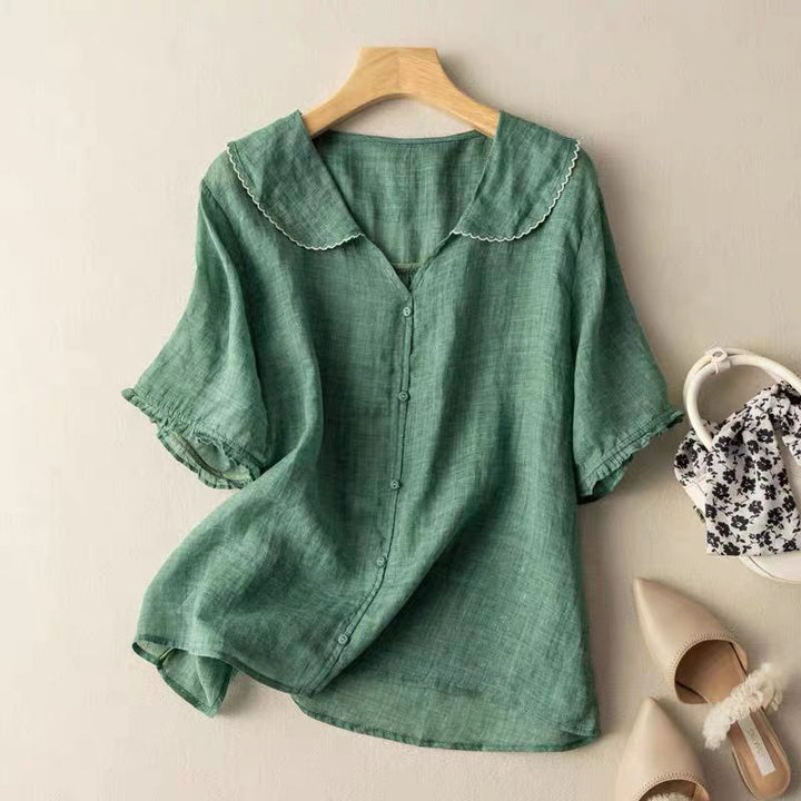 LIVIA - LIGHTWEIGHT LINEN BLOUSE