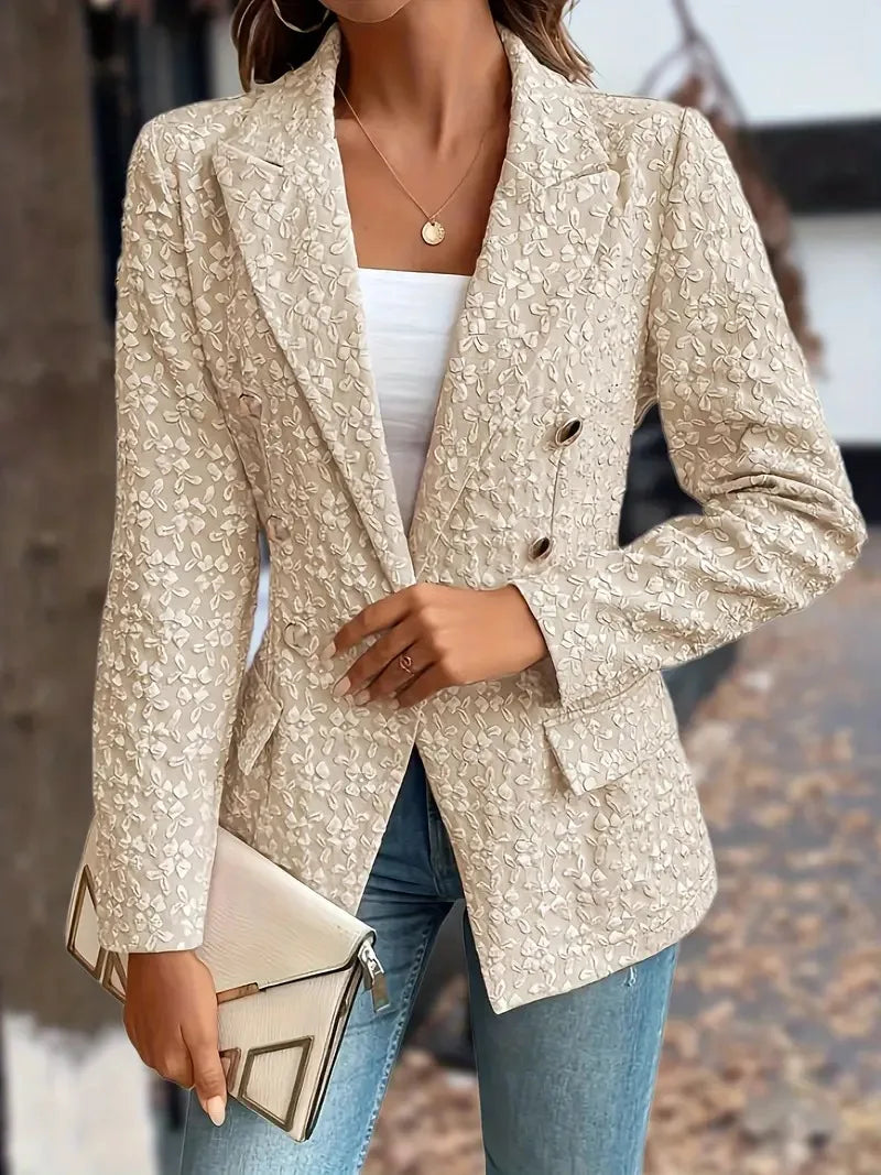 SAVANNAH - STYLISH DOUBLE BREASTED POCKETS VINTAGE BLAZER