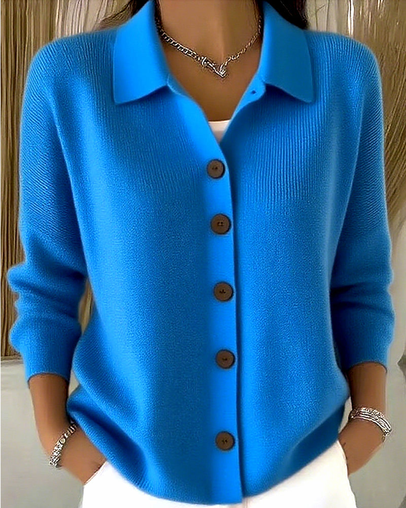 ELLY - CLASSIC CASUAL BUTTON KNIT CARDIGAN