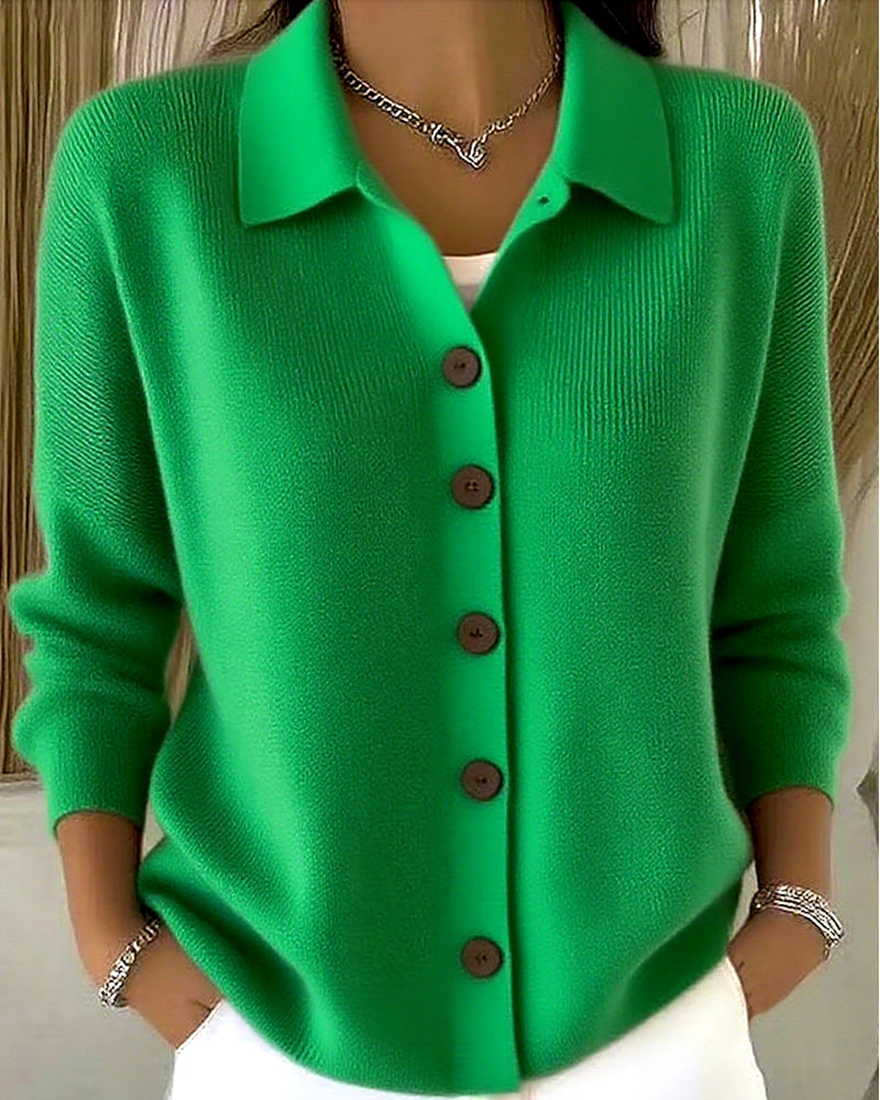 ELLY - CLASSIC CASUAL BUTTON KNIT CARDIGAN
