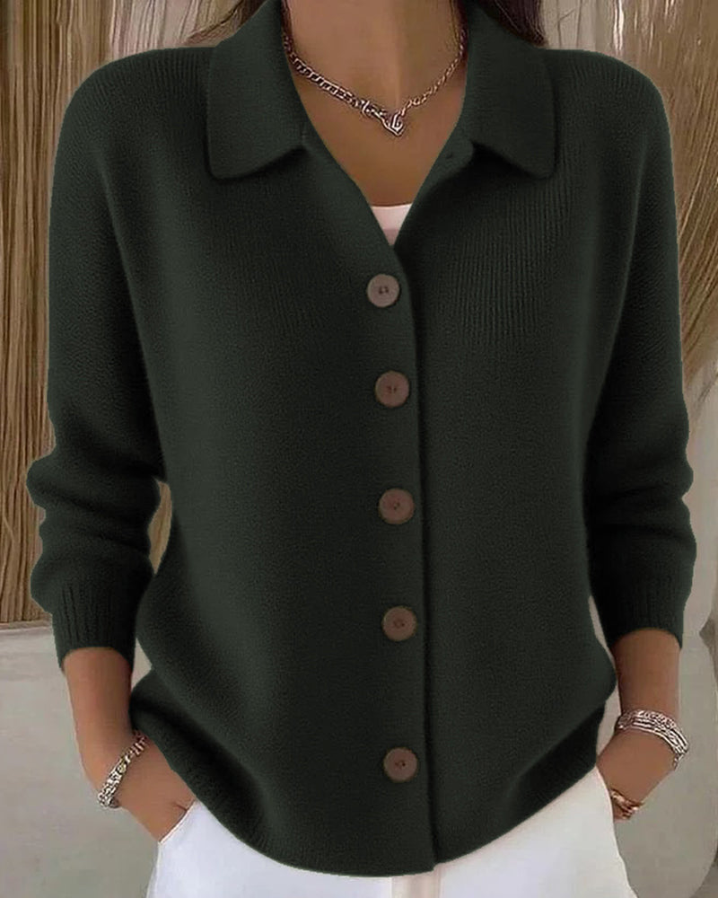 ELLY - CLASSIC CASUAL BUTTON KNIT CARDIGAN