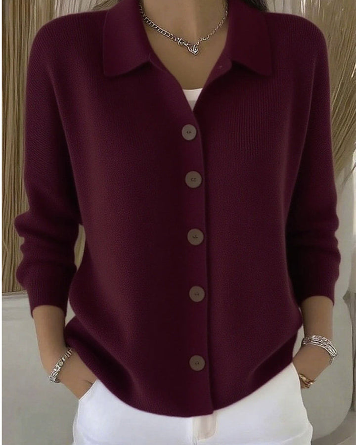 ELLY - CLASSIC CASUAL BUTTON KNIT CARDIGAN