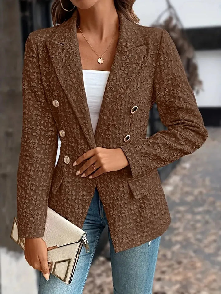 SAVANNAH - STYLISH DOUBLE BREASTED POCKETS VINTAGE BLAZER