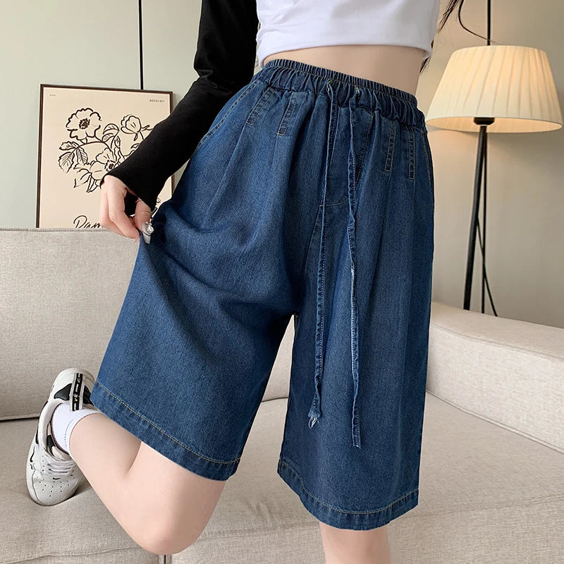 ROMY - TENCEL HIGH WAIST WIDE-LEG SHORTS