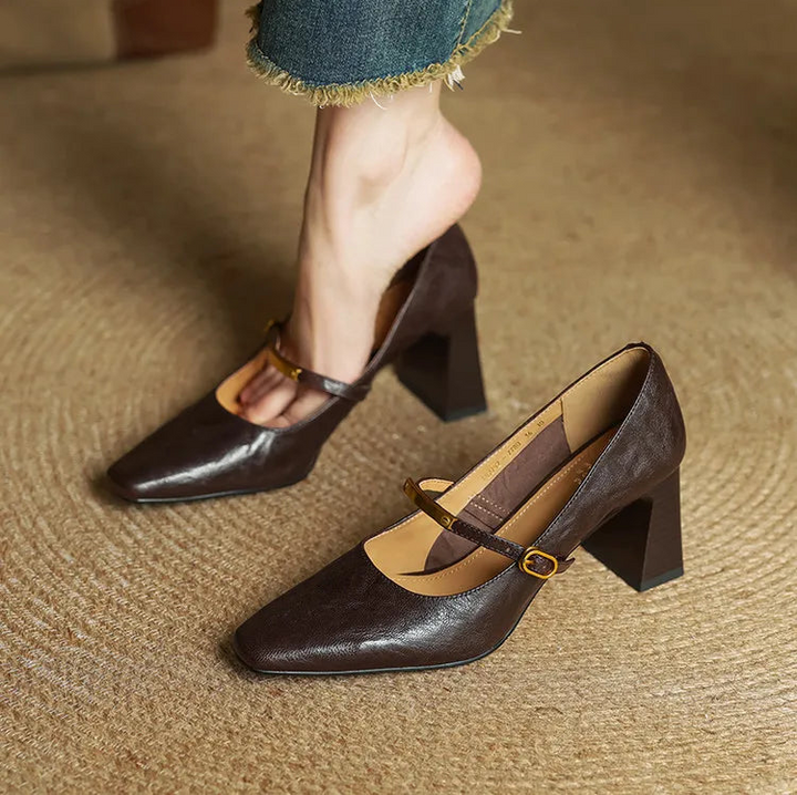 EMILY - GENUINE LEATHER HEELS
