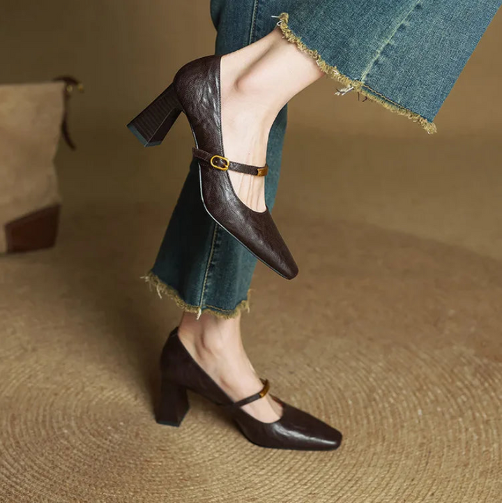 EMILY - GENUINE LEATHER HEELS