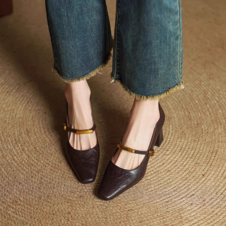 EMILY - GENUINE LEATHER HEELS
