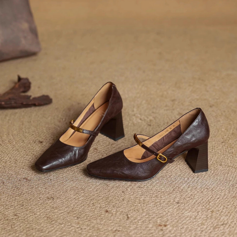 EMILY - GENUINE LEATHER HEELS