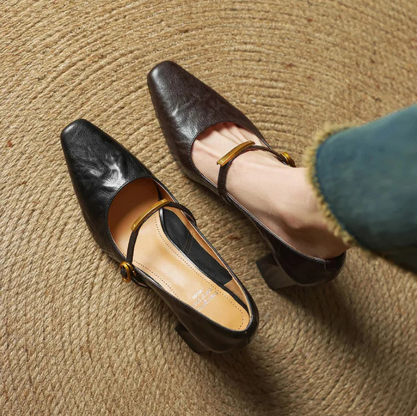 EMILY - GENUINE LEATHER HEELS