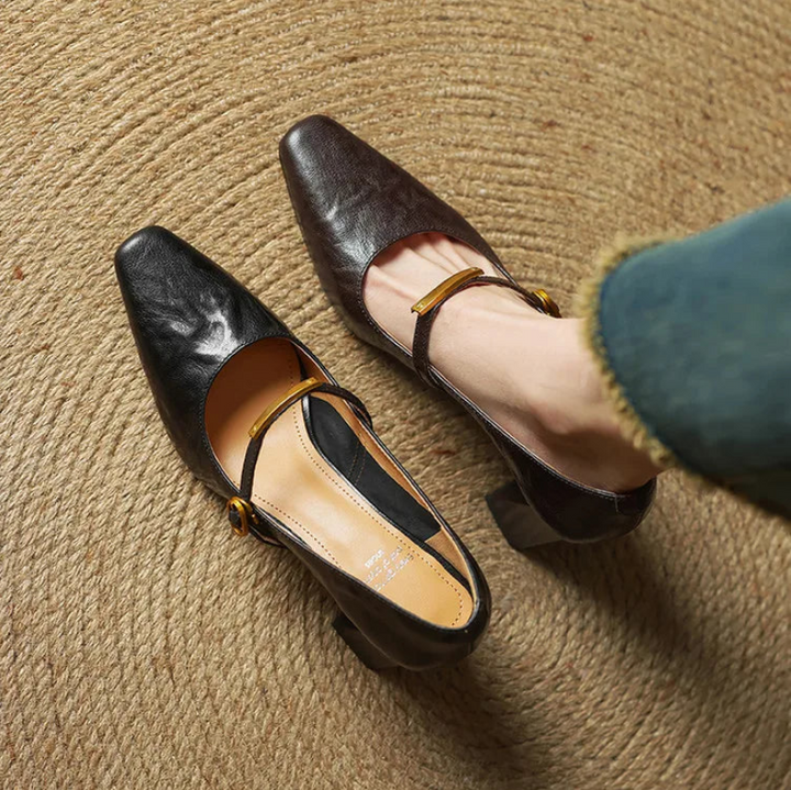 EMILY - GENUINE LEATHER HEELS